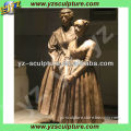 antique bronze statues man woman a couple sculpture BFSN-D130